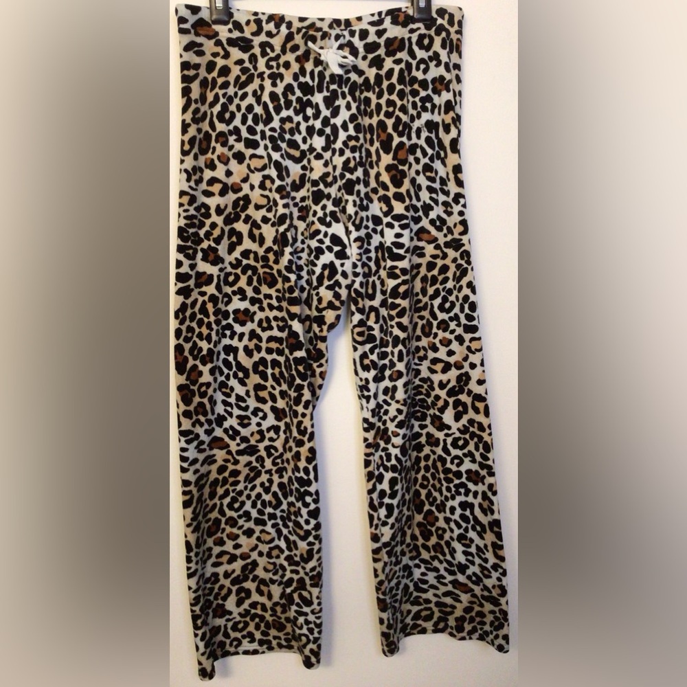 Lildy animal print casual lounge pajama pants size large/xl